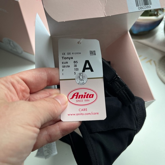 Anita Tonya Mastectomy Wire-Free T-Shirt Bra new in box 38A black - Picture 5 of 7